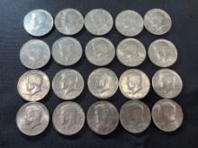 (20) 1973 and 1974 Kennedy Half Dollars