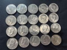 (20) 1980 Kennedy Half Dollars