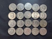 (20) 1978 and 1976 Kennedy Half Dollars