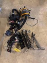 Gas Mask, Shelf Brackets, Tools Hooks