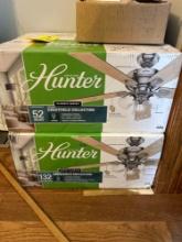 (2) Hunter 52in Ceiling Fans