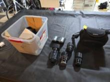 Camera lenses, Sony bag, lanyards