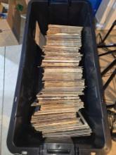 Tote full of records