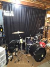Yamaha Stage Custom Advantage drum set with extras