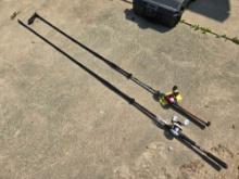 Abu Garcia max pro reel with 13 fishing crank bair rod, Bass Pro shop bait casting combo