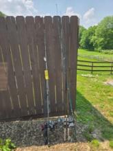 (8) Spinning rods with reels