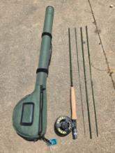 Orvis Clearwater 9ft 4wt Fly rod with Clearwater ladge arbor II and cabelas carry case