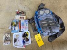 Tackle bag, popper flys, maribou muddlers and more