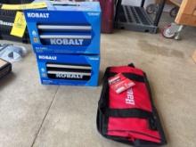 (2) Kobalt NIB Boxes, 16in Tool Bag