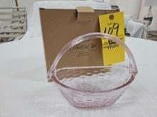 NIB 1997 Longaberger Collector's Club Glass Crocus Basket