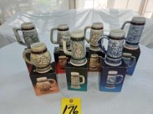 (7) NIB Miniature Avon Collector's Steins