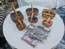 Assortment of Longaberger Easter Baskets & Easter Accessories