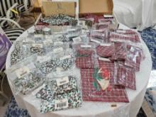 Large Box of Assorted Longaberger Christmas Collection Accessories
