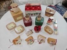 Box of Assorted Longaberger Christmas Basket, Longaberger Mug, & Other Christmas Related Items