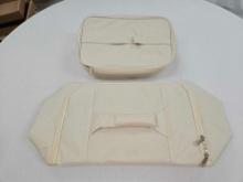 New Large & Medium Longaberger Ivory Colored Insulated Market Totes