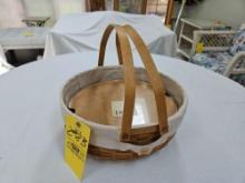 2010 Longaberger Baker's Basket w/ Liner, Lid, & Protector