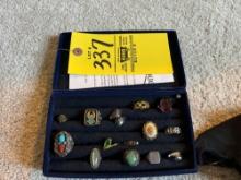 Box or rings with some sterling pieces