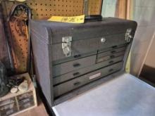 Vintage Craftsman Toolbox & Contents - Craftsman Wrenches & Other Various Tools