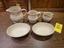 Assortment of Longaberger Woven Traditions Pottery