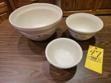 Longaberger Woven Traditions Mixing Bowls