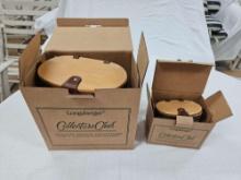 Longaberger Country Estates Small Saddlebrook Basket & Large Saddlebrook Basket