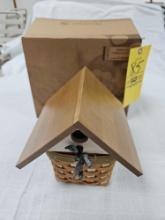 NIB Longaberger 2009 Collector's Club Birdhouse Basket