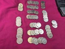 68 Kennedy Half Dollars Clad