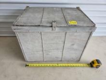 GE General Electric Lidded Box Painted White
