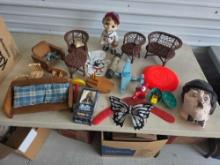 Vintage Toys Doll Furniture, Masks, Airplane, eyc