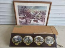 Currier & Ives Cheese Board, Print