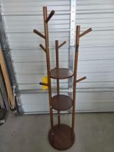 Revolving Hall Tree Coat Rack