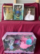 Barbie Swan Lake, Barbie Cinderella and The Peacock, Disney The Bride Doll