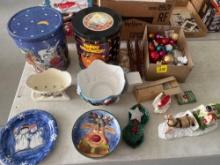 Christmas Plateware and Decor