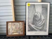 (2) Framed Prints
