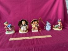 (5) Hummel Figurines
