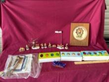Small Hummel figures, Collector club plate, White House Easter egg collection