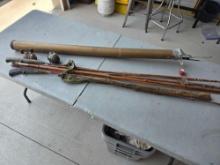 Vintage Fishing Poles, Bamboo & Others
