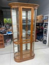 Pulaski Curved Glass Curio Cabinet