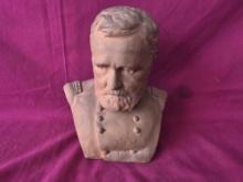 Terra Cota Bust Ulysses S Grant 8" Bust 1885 Karl Gerhardt