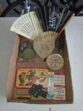 Vintage Fans, Buttons Sewing Items