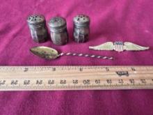 Marked Sterling Silver Spoon, Wings, S&P