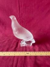 Lalique Glass Bird Figurine