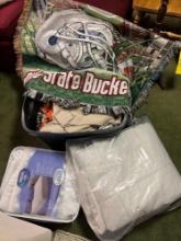 Bedding, Electric Blanket, Ohio State Blanket