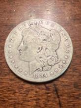 1884 Morgan Silver Dollar