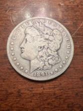 1891 O Morgan Silver Dollar
