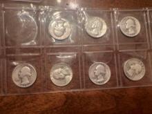 (7) Washington Quarters, 1935-1964, Bid x 7