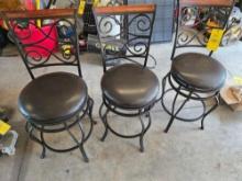 3 Swivel Stools