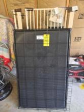 dog crate and gate