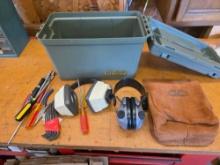 Ear Defenders, Box, Pouch, Tools, Peltor 6-5