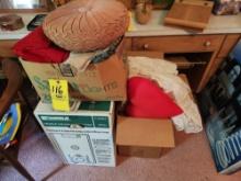 Throw Pillows, Material, Doilies, Quilts